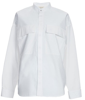 Fear of God Long Sleeve Button Up Shirt White Buy Fear of God Long Sleeve Button Up Shirt White