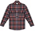 Buy Fear of God Long Sleeve Plaid Button Up Red/Navy Plaid