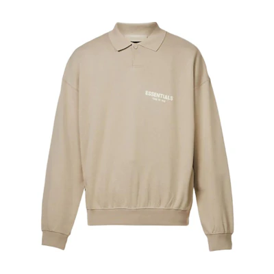 FOG LS Polo Desert Taupe Heavyweight Sweatshirt - Gray Taupe FOG-SS22-889