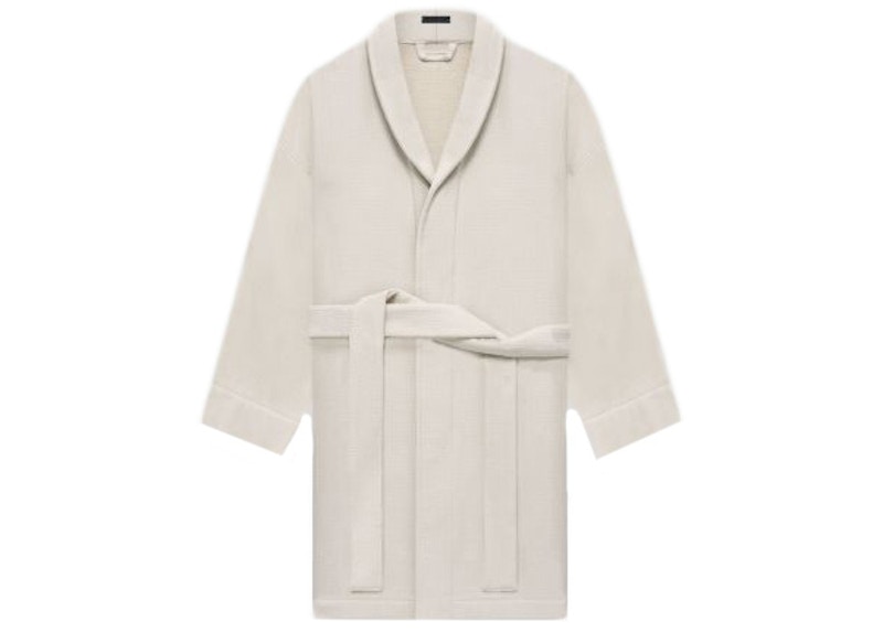 Fear of God Luxury Loungewear Waffle Knit Robe Black