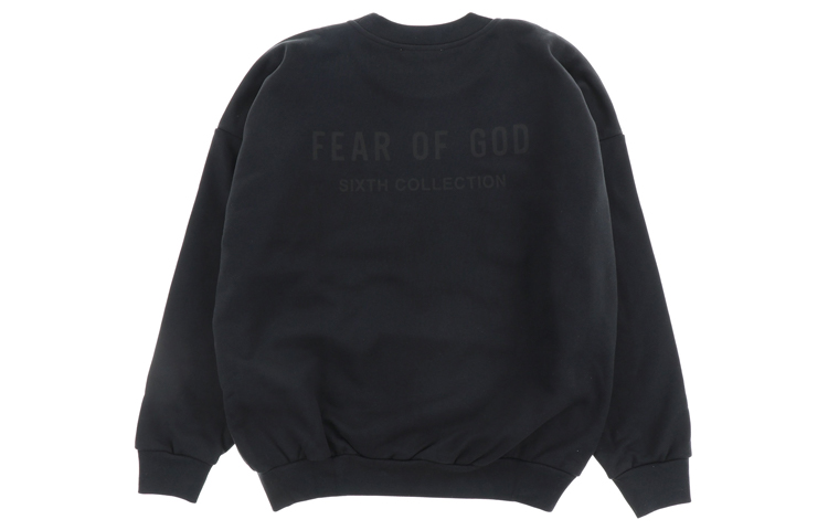 FOG Mainline Season 6 Pullover Crewneck Sweatshirt Unisex Black FOG-FW19-64