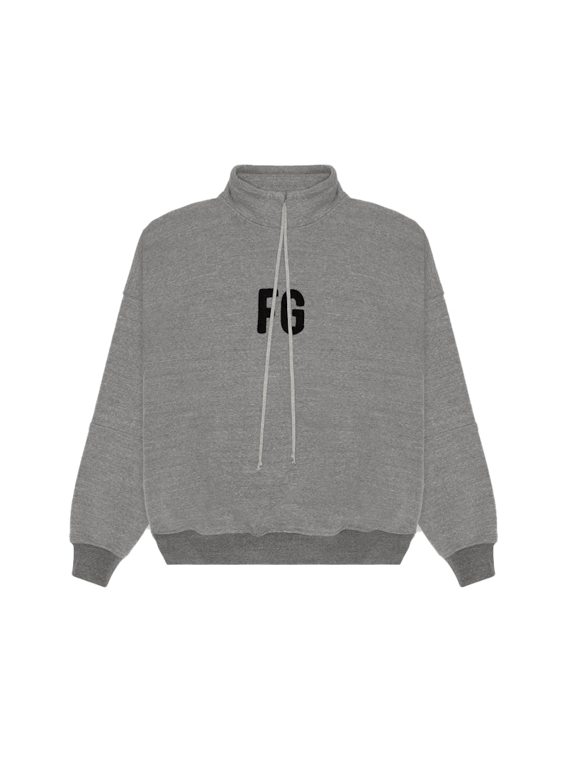 Buy 神之畏 高領「Fg」套頭衫 淺灰色/黑色