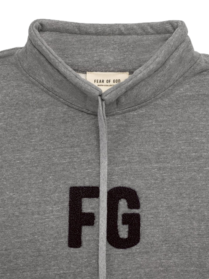 Lookbook 神之畏 高領「Fg」套頭衫 淺灰色/黑色