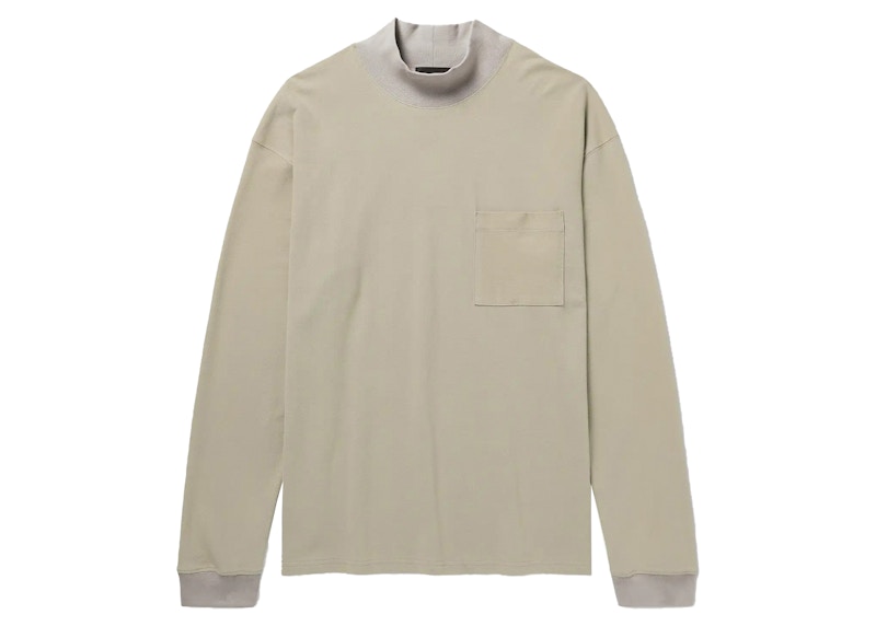 Fear of God Mr. Porter Exclusive Cotton-Piqué Mock-Neck T-shirt 'Gray'