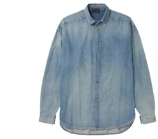 Fear of God Mr. Porter Exclusive Distressed Denim Shirt 'Blue' Fear of God Mr. Porter Exclusive Distressed Denim Shirt 'Blue'