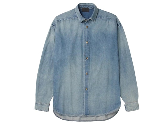 Fear of God Mr. Porter Exclusive Distressed Denim Shirt 'Blue' Buy Fear of God Mr. Porter Exclusive Distressed Denim Shirt 'Blue'