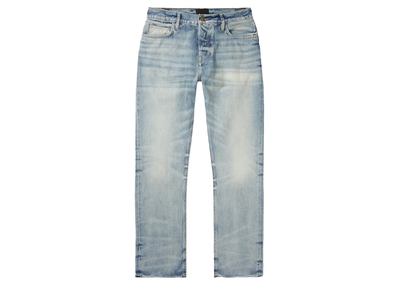 Buy Fear of God MR PORTER独家修身破洞牛仔裤'蓝色'