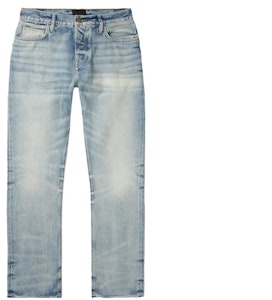 Fear of God Mr. Porter Eksklusif Slim-Fit Distressed Jeans 'Biru' Buy Fear of God Mr. Porter Eksklusif Slim-Fit Distressed Jeans 'Biru'