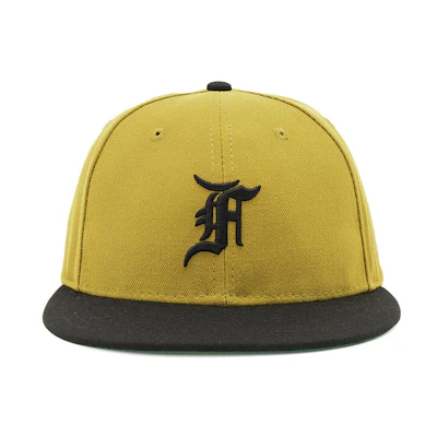 FOG New Era Fitted Cap Hat Vintage Gold