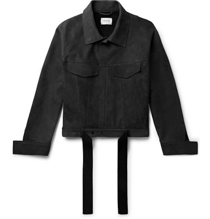 Fear of God Nubuck Trucker Jacket Black