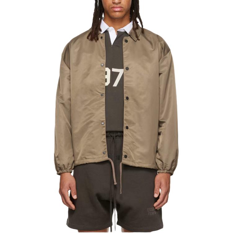 FOG Numeric Print Heavyweight Jacket Beige Menswear 202SU222014F