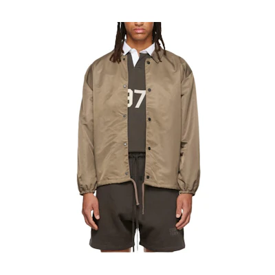 FOG Numeric Print Heavyweight Jacket Beige Menswear 202SU222014F