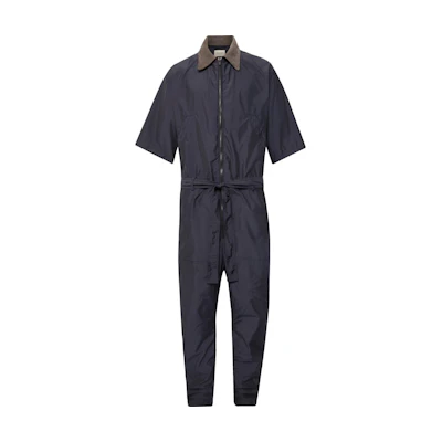 FOG Nylon Belted Jumpsuit Navy