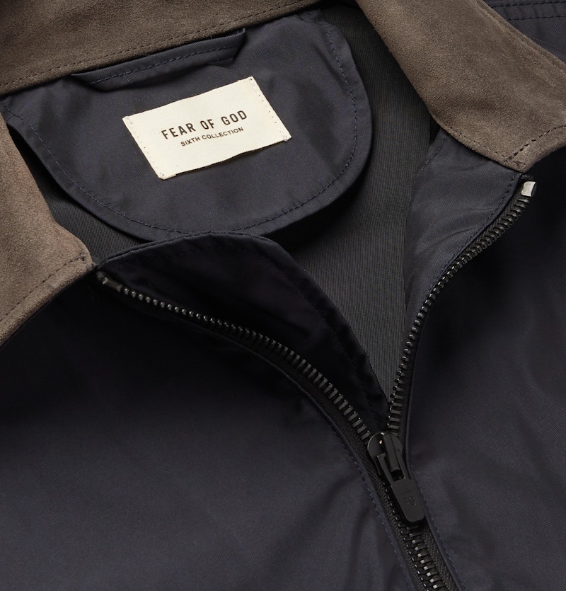 Lookbook 恐懼上帝束腰尼龍連身褲 (海軍藍)