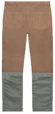 Fear of God 尼龙帆布双前工装裤砖红/军绿色 Order Fear of God 尼龙帆布双前工装裤砖红/军绿色