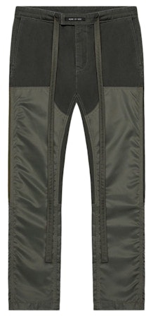 fear-of-god-nylon-canvas-double-front-work-pants-forest-green-army-green
