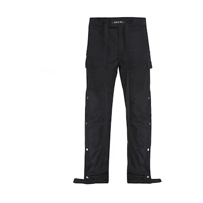 FOG Nylon Cargo Snap Pants Black