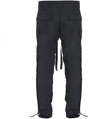 Fear of God Nylon Cargo Snap Pants Black Order Fear of God Nylon Cargo Snap Pants Black