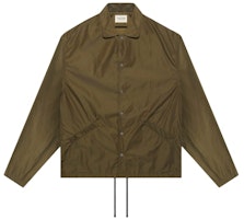 Fear of God Nylon Coaches Jacket Olive Green Fear of God Nylon Coaches Jacket Olive Green