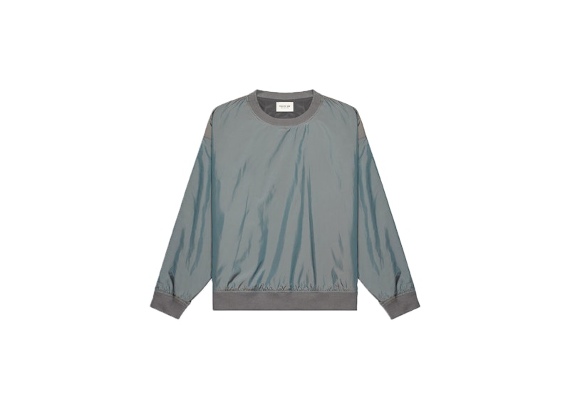 Buy Fear of God 灰色虹彩尼龙圆领衫