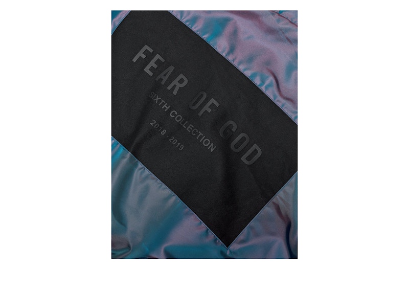 Lookbook Sudadera con capucha Fear of God Nylon Cremallera Azul Iridiscente