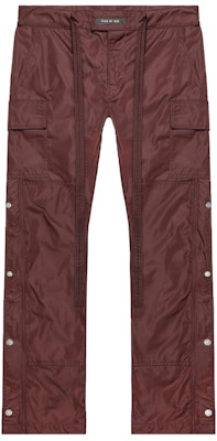 Fear of God Nylon Snap Cargo Pants Merlot Buy Fear of God Nylon Snap Cargo Pants Merlot