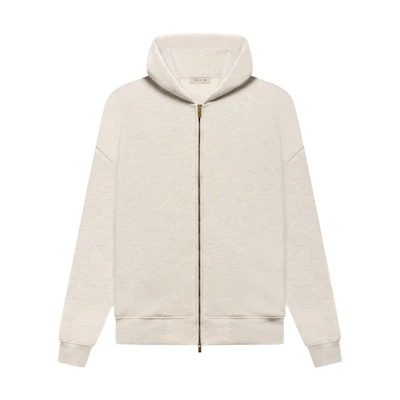 FOG Oatmeal Oversized Zip Hoodie Unisex Long Sleeve FGE50-025FLC-122
