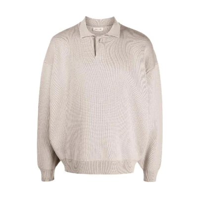 FOG Oversized Collared Long-Sleeve Sweatshirt Off-White FGE20223MER-252