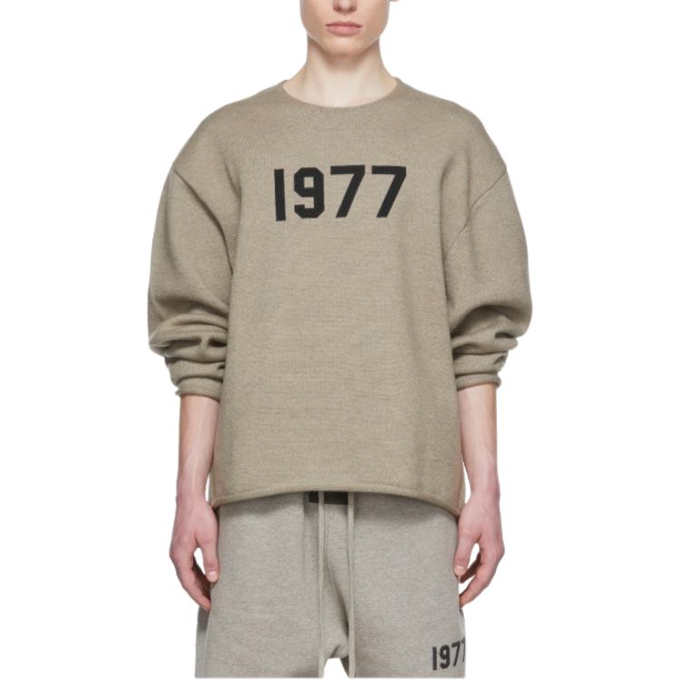FOG Oversized Crewneck Sweatshirt Black Oatmeal Colorway 192BT212173F