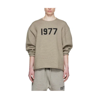 FOG Oversized Crewneck Sweatshirt Black Oatmeal Colorway 192BT212173F
