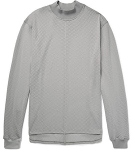 Fear of God Baju Lengan Panjang Leher Tinggi Mesh Kelabu Oversized Buy Fear of God Baju Lengan Panjang Leher Tinggi Mesh Kelabu Oversized