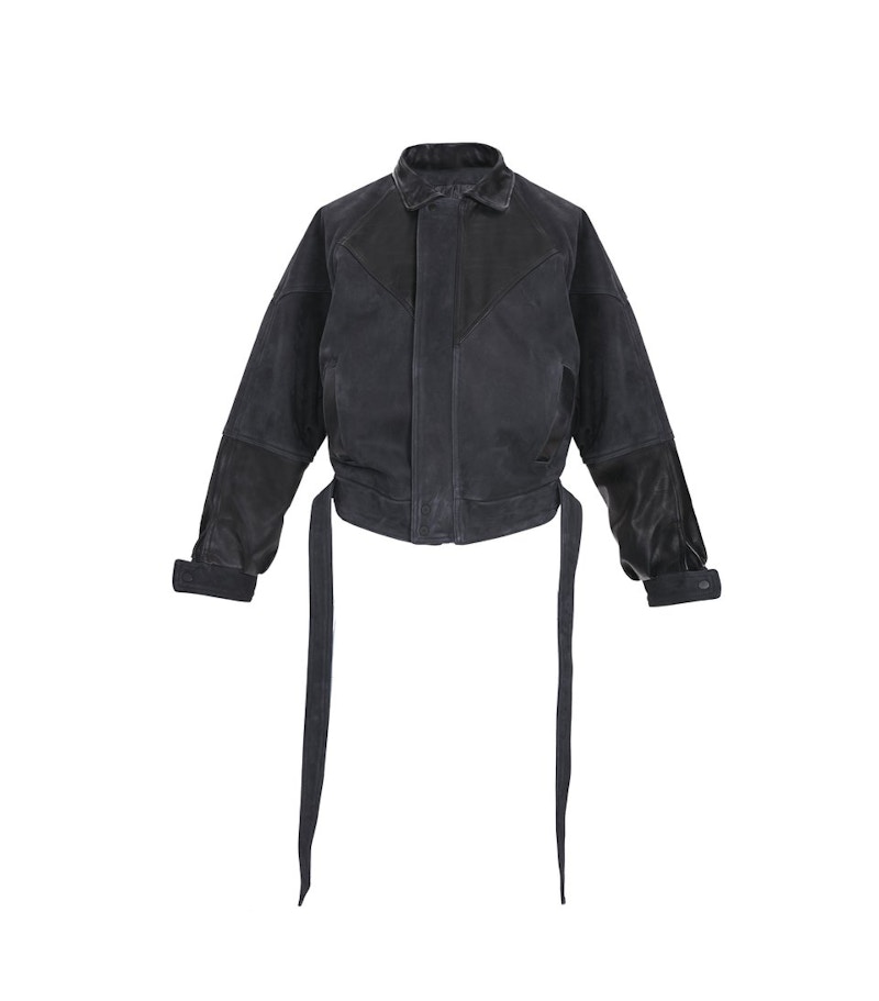 Fear of God Panelled Marbella Calf Leather Jacket Black
