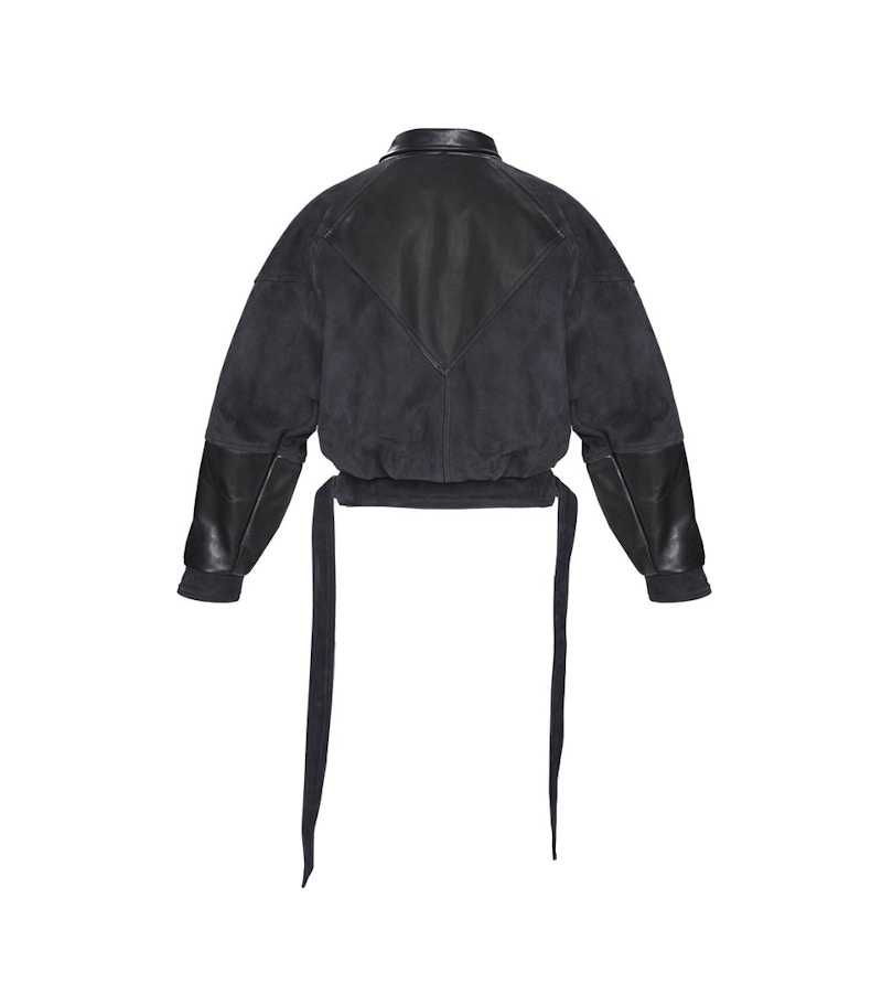 FOG Panelled Marbella Calf Leather Jacket Black 圖 2