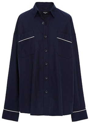 Fear of God Piped Oversized Shirt Navy Buy Fear of God Piped Oversized Shirt Navy