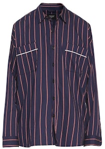 Fear of God Baju Oversized Berjalur Navy/Merah Buy Fear of God Baju Oversized Berjalur Navy/Merah