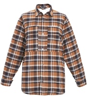 Fear of God Plaid Flannel Shirt Jacket Brown Plaid Fear of God Plaid Flannel Shirt Jacket Brown Plaid