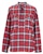 Fear of God Plaid Pullover Henley Shirt Red/White/Navy