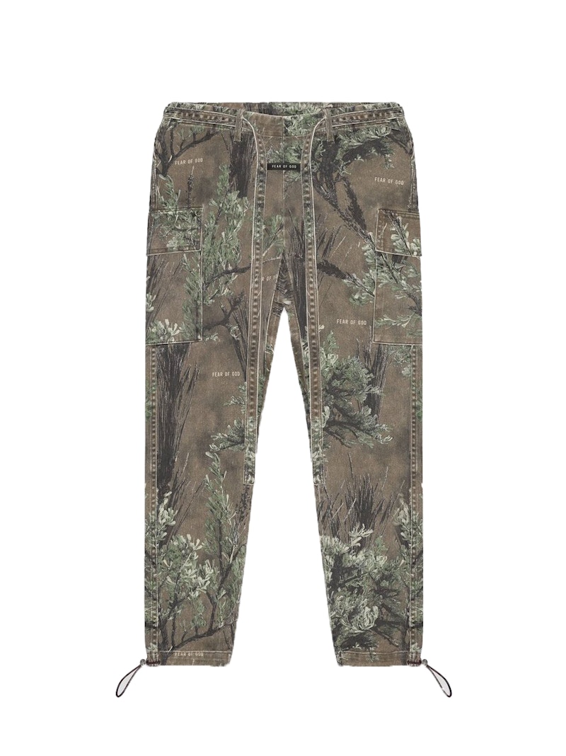 Buy Fear of God Seluar Jiu Jitsu Denim Lembu Camo Gelap Prairie Ghost