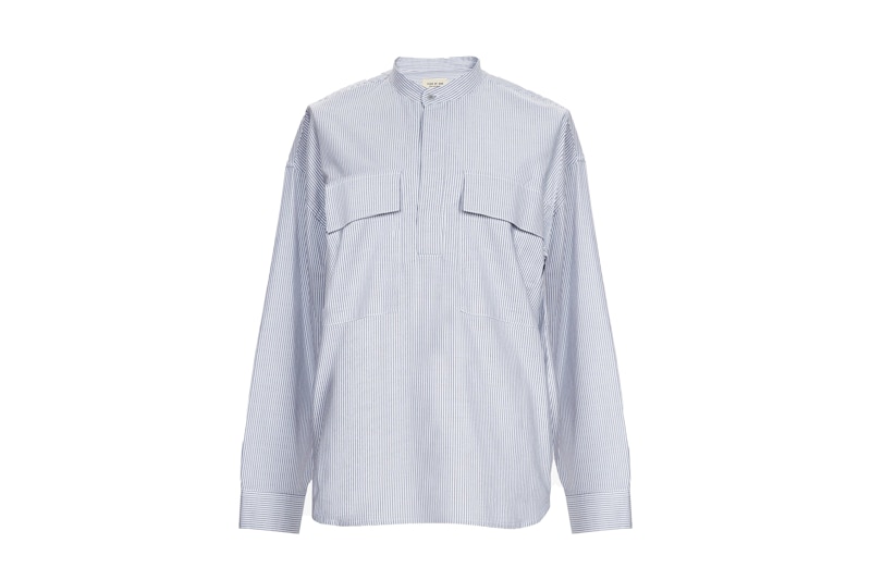 Fear of God Pullover Henley Grey Stripe