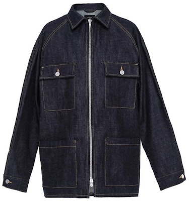 Fear of God Raw Selvedge Denim Long Jacket Raw Indigo Buy Fear of God Raw Selvedge Denim Long Jacket Raw Indigo