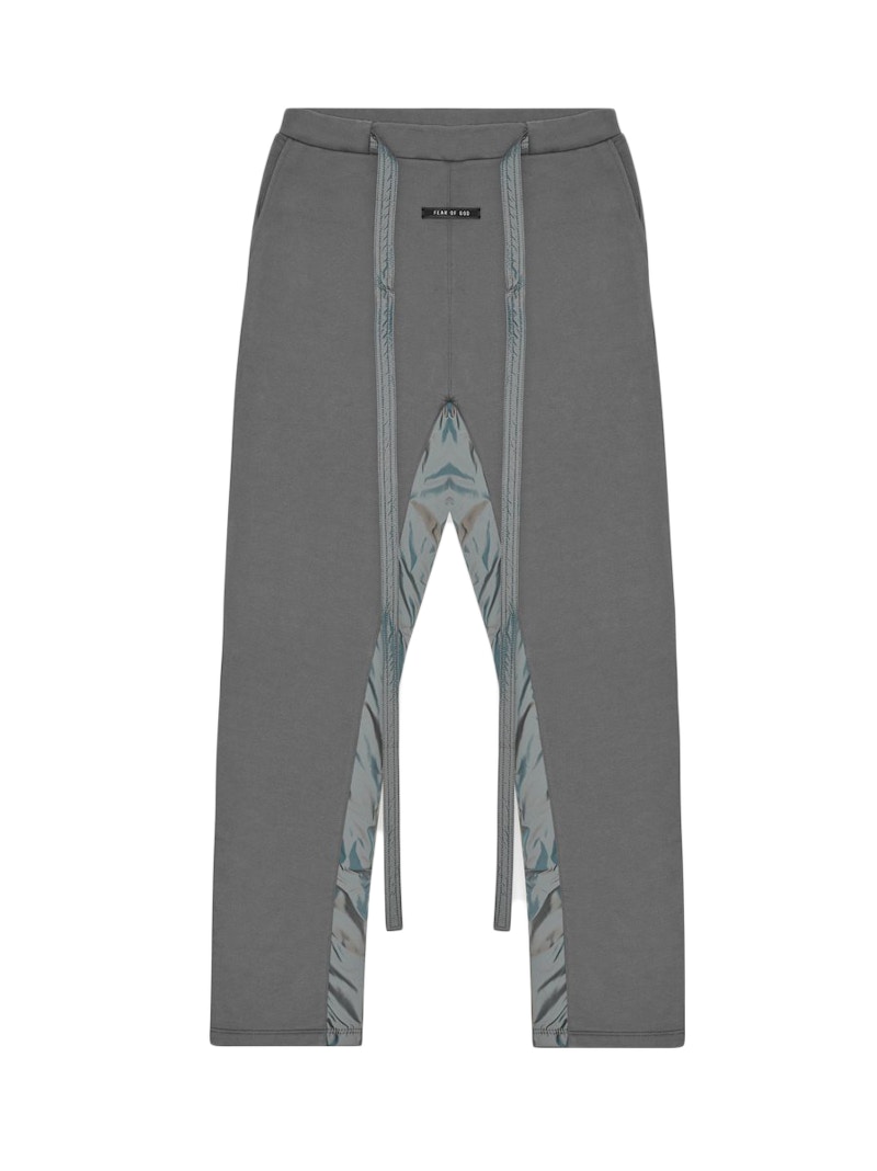 Fear of God Relaxed Nylon Trimmed Sweatpants Grey
