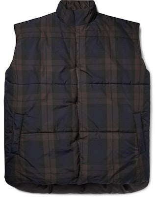 Fear of God Reversible Nylon Plaid Gilet Brown/Navy/Black Buy Fear of God Reversible Nylon Plaid Gilet Brown/Navy/Black