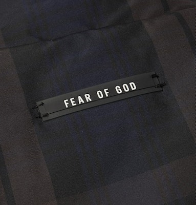 Fear of God Reversible Nylon Plaid Gilet Brown/Navy/Black Lookbook Fear of God Reversible Nylon Plaid Gilet Brown/Navy/Black
