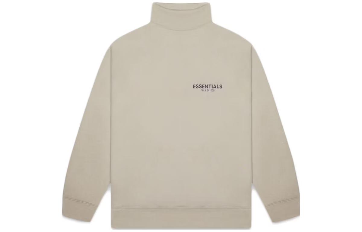 Fear of God Sage Mock Neck Sweatshirt Olive Unisex Heavyweight Pullover FOG-FW20-111