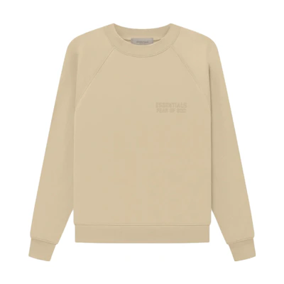FOG Sand Logo Crewneck Sweatshirt Unisex Heavyweight Pullover Beige 192BT222044F