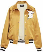 Fear of God Satin Baseball Coach Jacket Gold Fear of God Satin Baseball Coach Jacket Gold