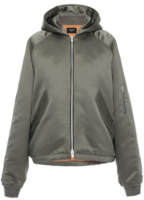 Fear of God Satin Hooded Bomber Jacket Sage Buy Fear of God Satin Hooded Bomber Jacket Sage