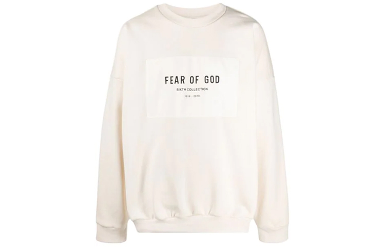 FOG Season 6 White Crewneck Pullover Sweatshirt Unisex FOG-SS20-113
