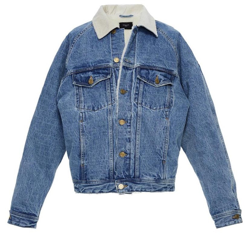 Fear of God Selvedge Denim Alpaca Trucker Jacket Indigo
