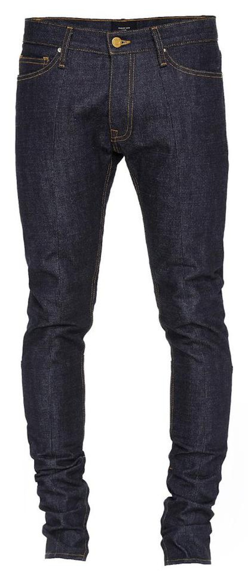 Buy Fear of God 原色拼接丹宁牛仔裤 靛蓝色